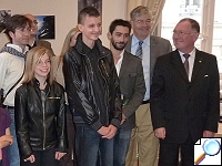 Les lauréats en compagnie de M. Philippe BORDIER, Consul honoraire de la Fédération de Russie