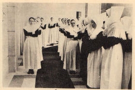 Procession lors de la prise d'habit – env. 1930/1940