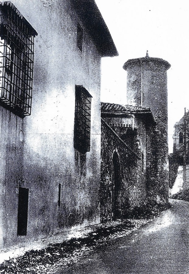 La tour du château du Petit Perron, aujourd'hui disparue
