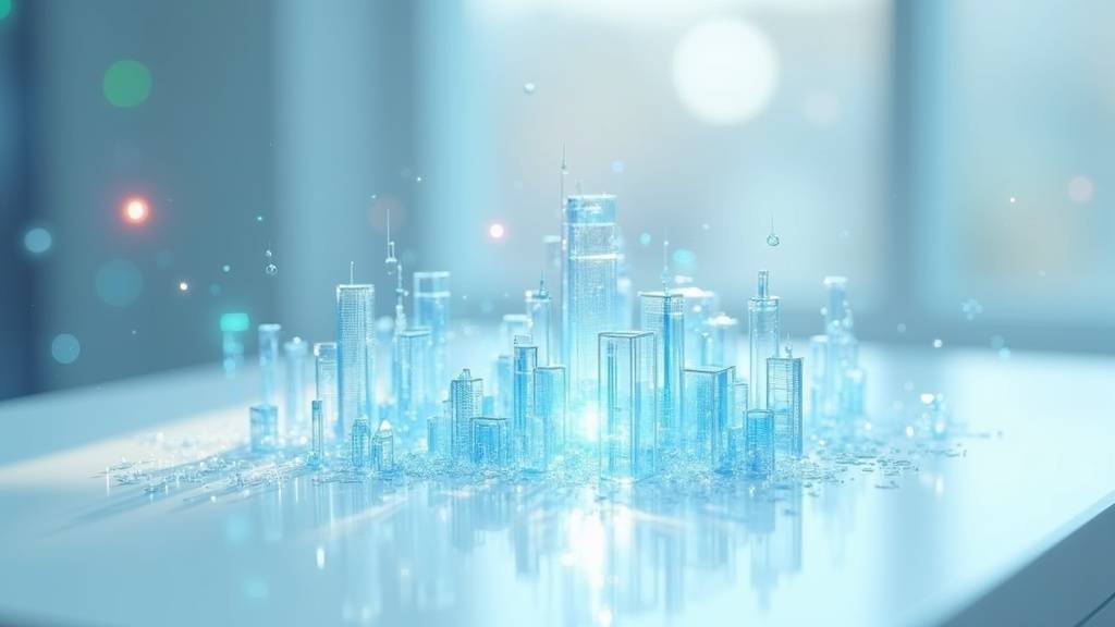 Interface d'intelligence artificielle affichant des données et des graphiques, symbolisant le GEO et l'optimisation pour l'IA