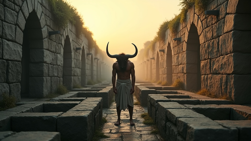 Représentation moderne du labyrinthe de Knossos