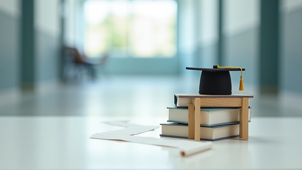 Enseignant consultant son dossier I-Prof sur un ordinateur portable dans un bureau scolaire