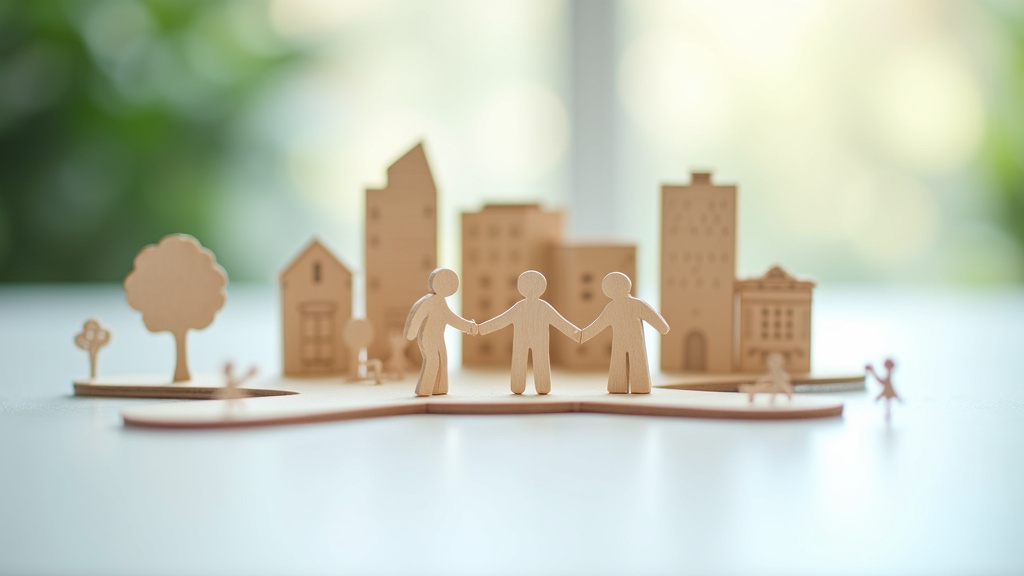 Illustration d'une main tendue symbolisant l'aide et l'inclusion sociale