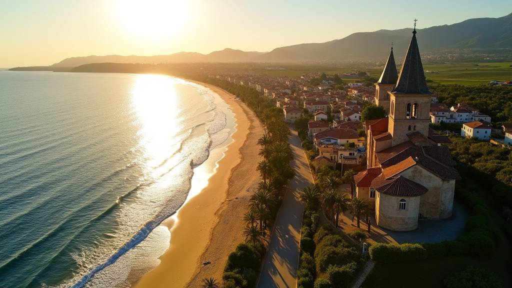 Village de pêcheurs coloré à Canet-en-Roussillon avec volets bleus