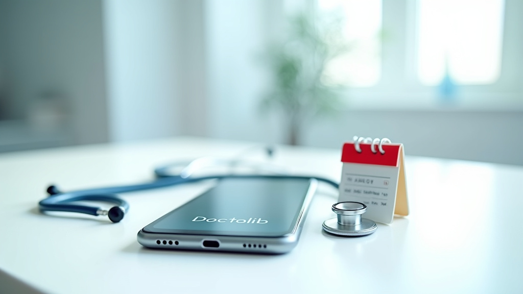 Écran de réservation de rendez-vous sur Doctolib avec disponibilités en temps réel