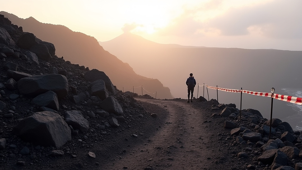 Un éboulis au volcan : comprendre les risques et les fermetures