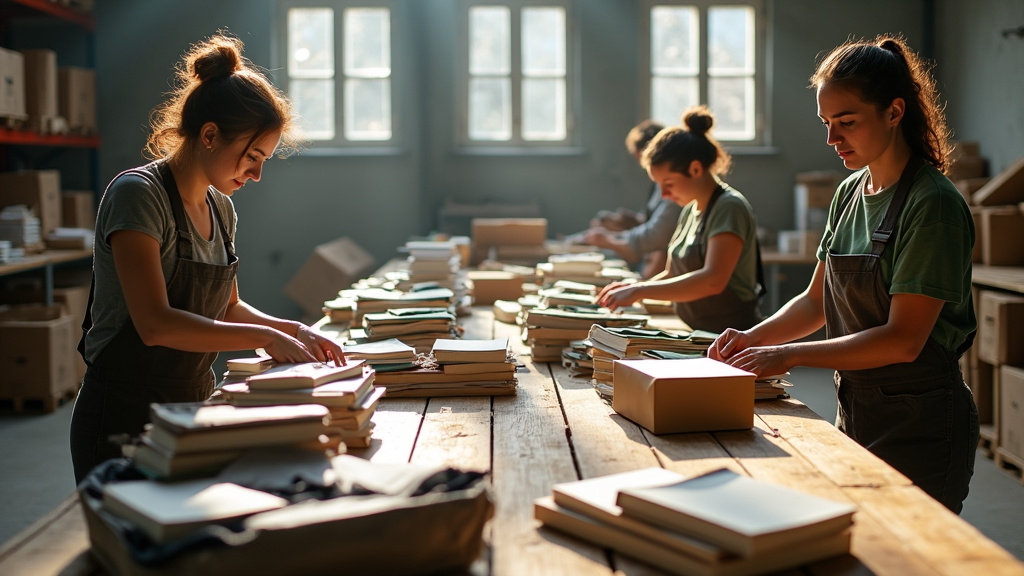 Compagnons Emmaüs travaillant ensemble dans un atelier de réparation