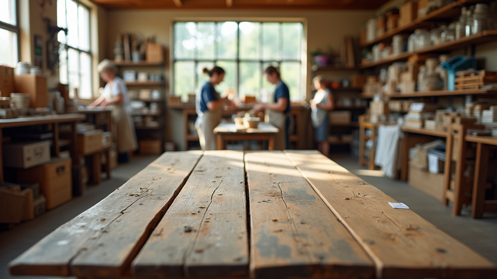 Bénévole triant des dons dans un magasin Emmaüs à Lyon