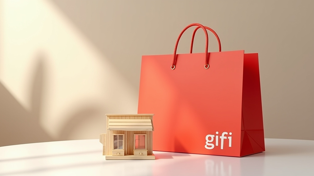 Rayons de produits de décoration et rangement dans un magasin GiFi