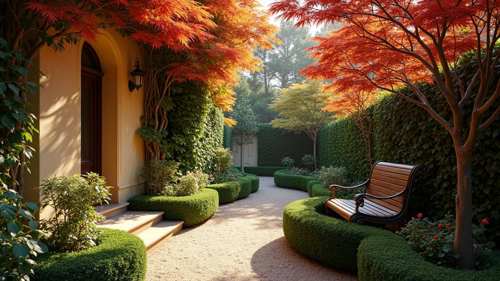 Massif de fleurs typique du jardin à l'anglaise à La Belle Allemande
