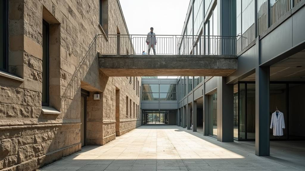 Quartier moderne de Lyon Confluence avec ses bâtiments futuristes