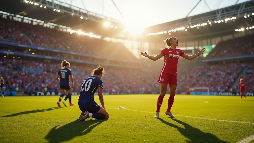 Joueuses de l'OL et du PSG en action lors d'un match précédent