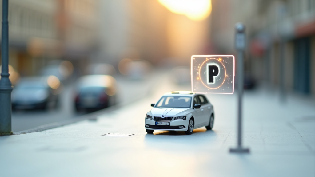 Stationnement dans les rues de Lyon avec horodateurs modernes et voitures électriques