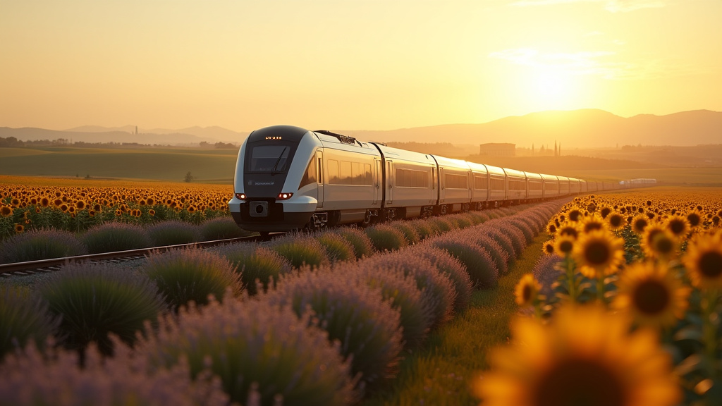 Intérieur d'un TGV Inoui en gare de Lyon Part-Dieu
